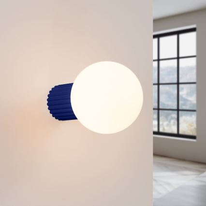 Badezimmer-Wandleuchte HALO 1xG9/8W/230V d 12 cm IP44 blau