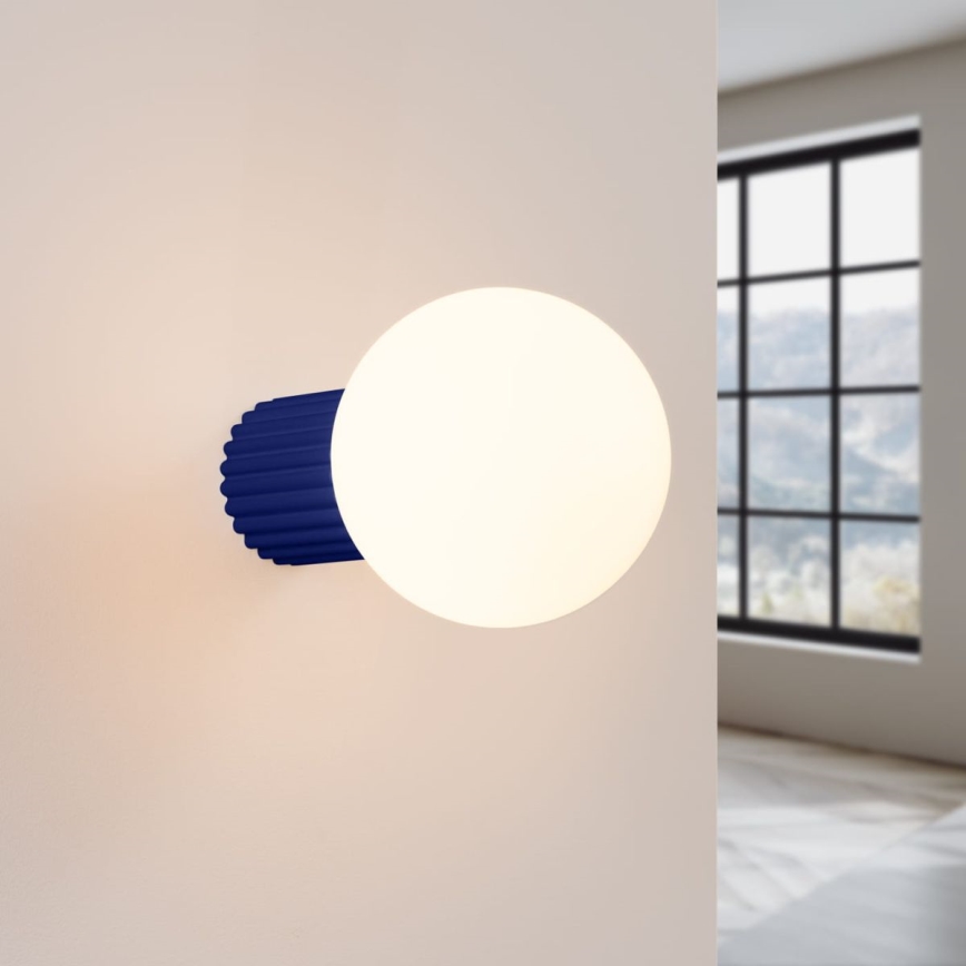 Badezimmer-Wandleuchte HALO 1xG9/8W/230V d 12 cm IP44 blau