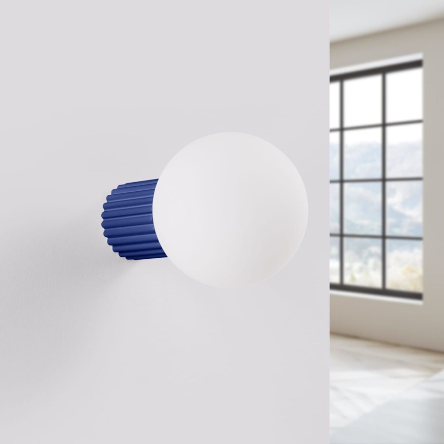 Badezimmer-Wandleuchte HALO 1xG9/8W/230V d 12 cm IP44 blau