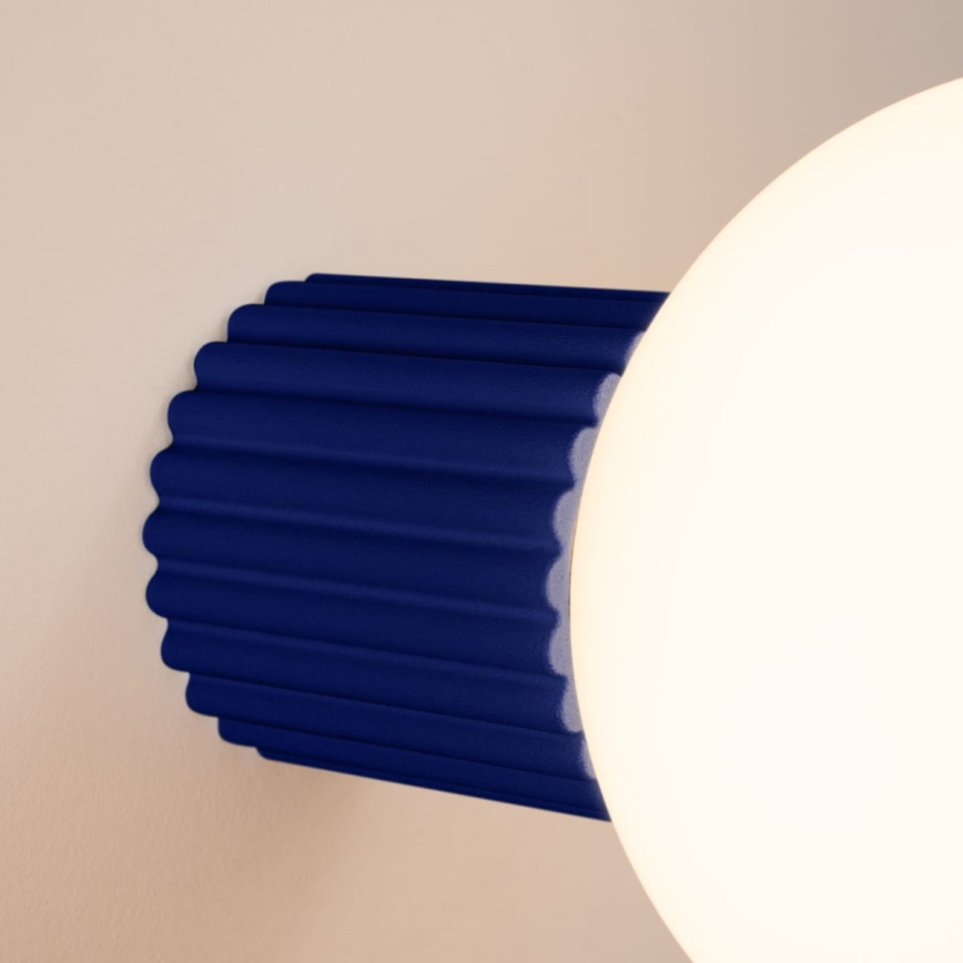 Badezimmer-Wandleuchte HALO 1xG9/8W/230V d 12 cm IP44 blau