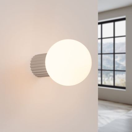 Badezimmer-Wandleuchte HALO 1xG9/8W/230V d 12 cm IP44 beige