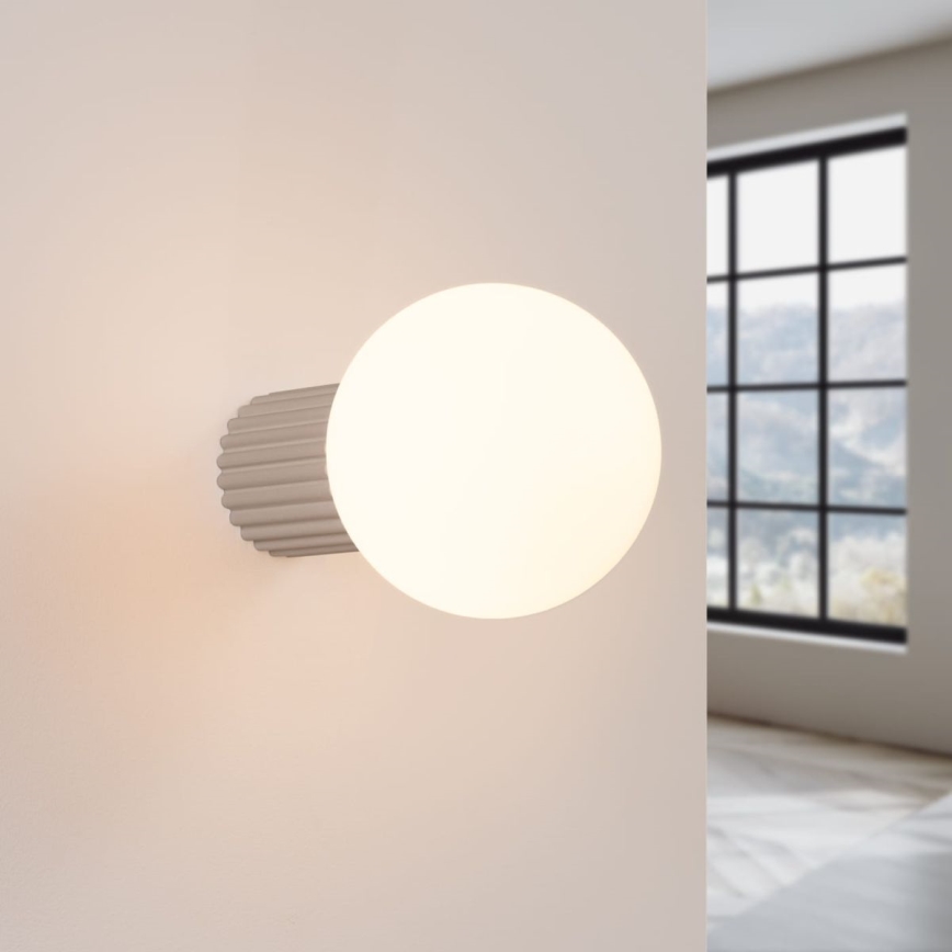 Badezimmer-Wandleuchte HALO 1xG9/8W/230V d 12 cm IP44 beige