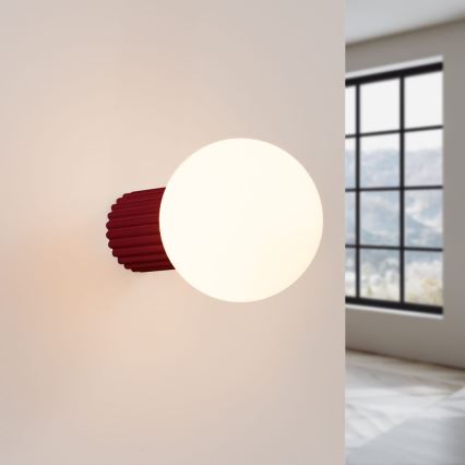 Badezimmer-Wandleuchte HALO 1xG9/8W/230V d 12 cm IP44 rot