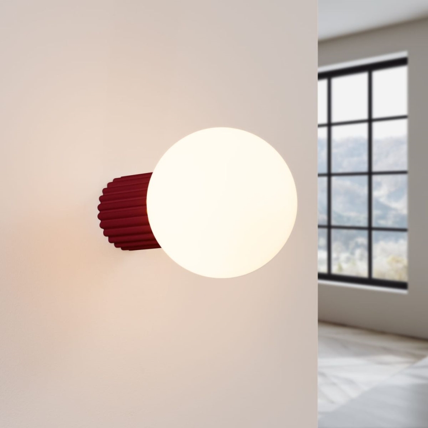 Badezimmer-Wandleuchte HALO 1xG9/8W/230V d 12 cm IP44 rot