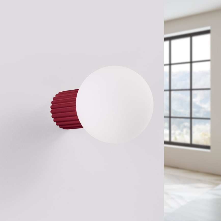 Badezimmer-Wandleuchte HALO 1xG9/8W/230V d 12 cm IP44 rot