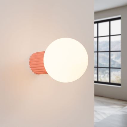 Badezimmer-Wandleuchte HALO 1xG9/8W/230V d 12 cm IP44 rosa