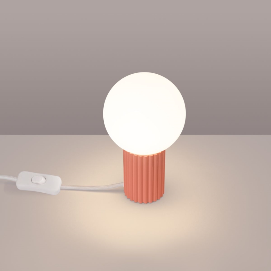 Tischleuchte HALO 1xG9/8W/230V d 12 cm rosa