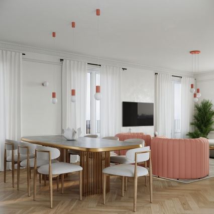 Tischleuchte HALO 1xG9/8W/230V d 12 cm rosa