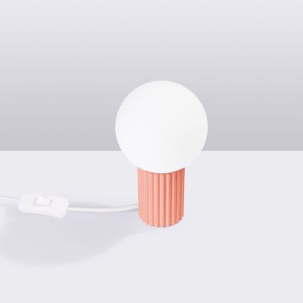 Tischleuchte HALO 1xG9/8W/230V d 12 cm rosa