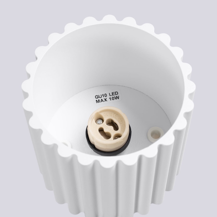 Einbaustrahler AURA 1xGU10/10W/230V Ø 10 cm weiß