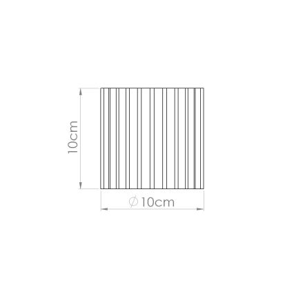 Einbaustrahler AURA 1xGU10/10W/230V Ø 10 cm weiß