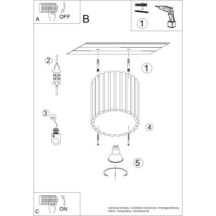 Einbaustrahler AURA 1xGU10/10W/230V Ø 10 cm weiß