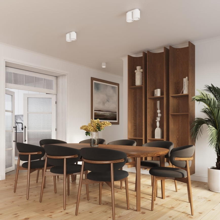 Einbaustrahler AURA 1xGU10/10W/230V 10 cm weiß