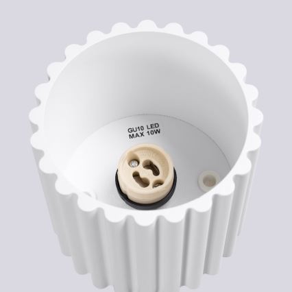 Einbaustrahler AURA 1xGU10/10W/230V 10 cm weiß