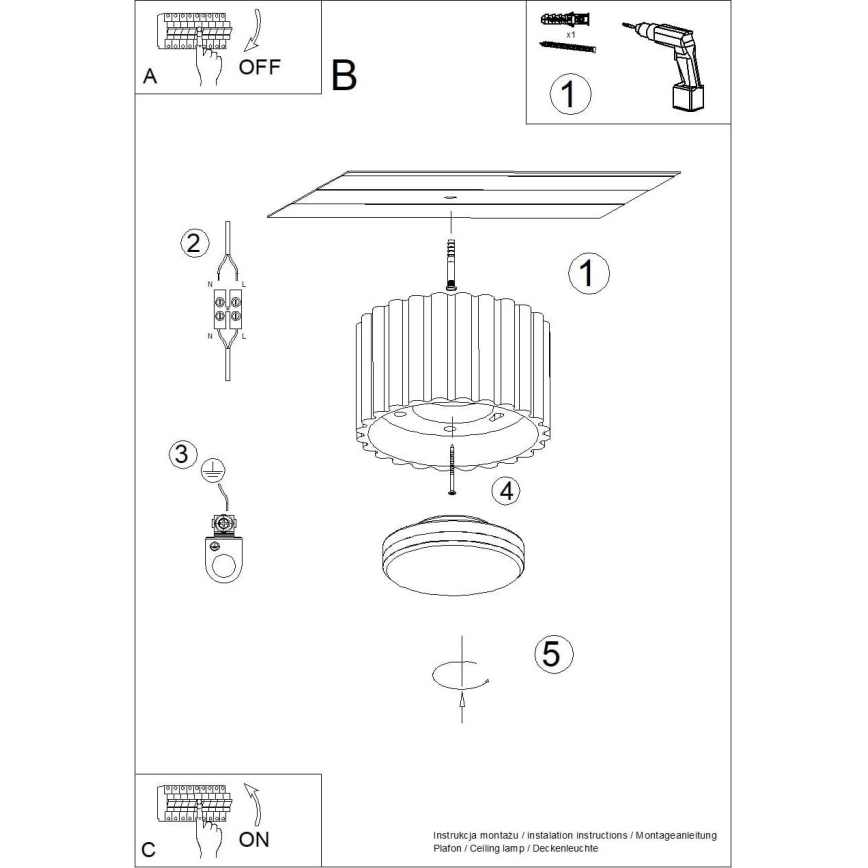 Deckenspot AURA 1xGX53/10W/230V Ø 10 cm weiß