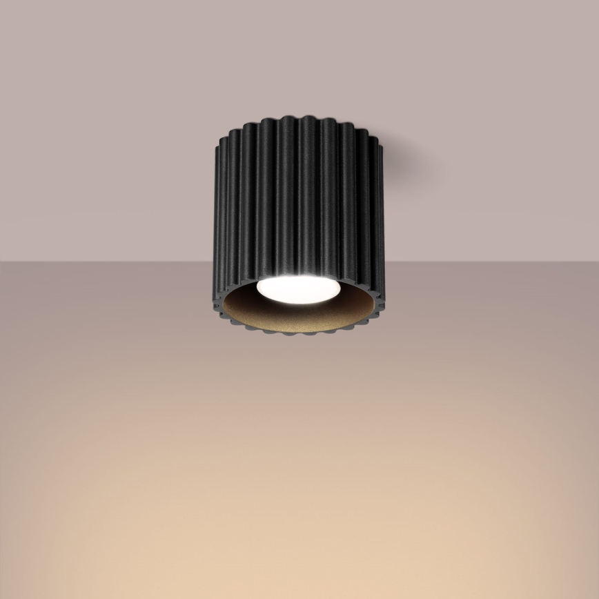 Spotleuchte AURA 1xGU10/10W/230V Ø 10 cm schwarz