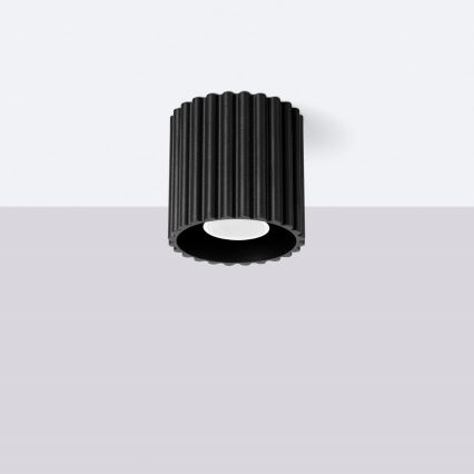 Spotleuchte AURA 1xGU10/10W/230V Ø 10 cm schwarz