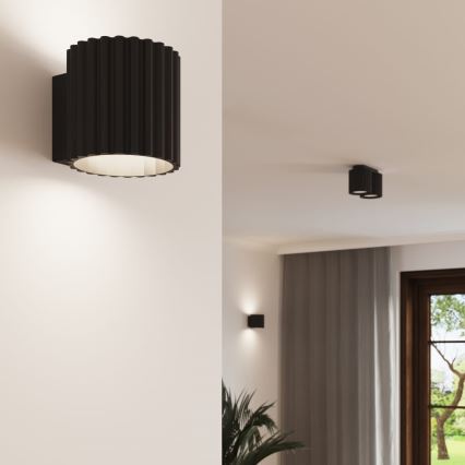Deckenstrahler AURA 2xGU10/10W/230V schwarz