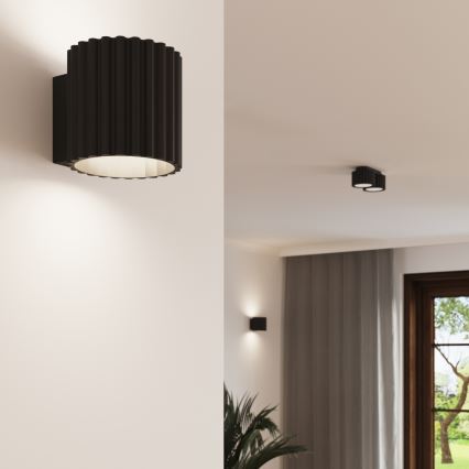 Deckenstrahler AURA 2xGX53/10W/230V schwarz