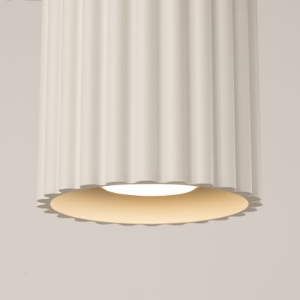 Spotleuchte AURA 1xGU10/10W/230V Ø 10 cm cremefarben
