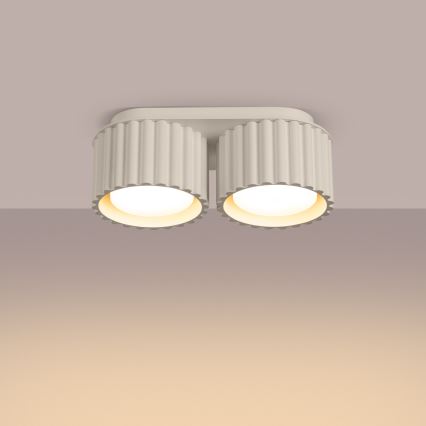 Deckenspot AURA 2xGX53/10W/230V cremefarben