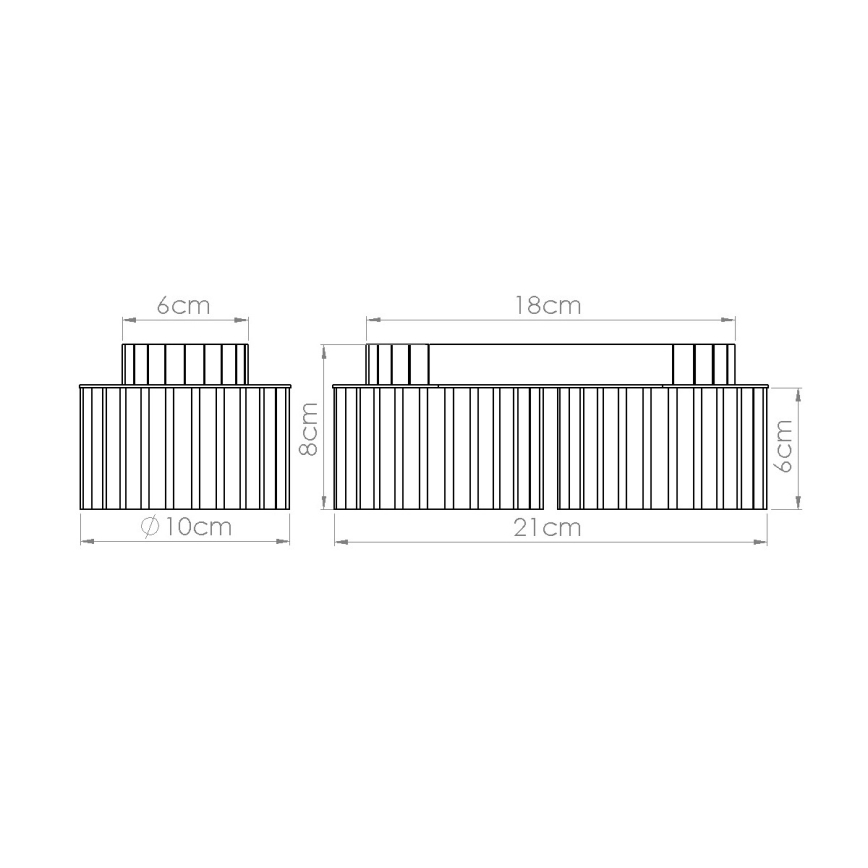 Deckenspot AURA 2xGX53/10W/230V cremefarben