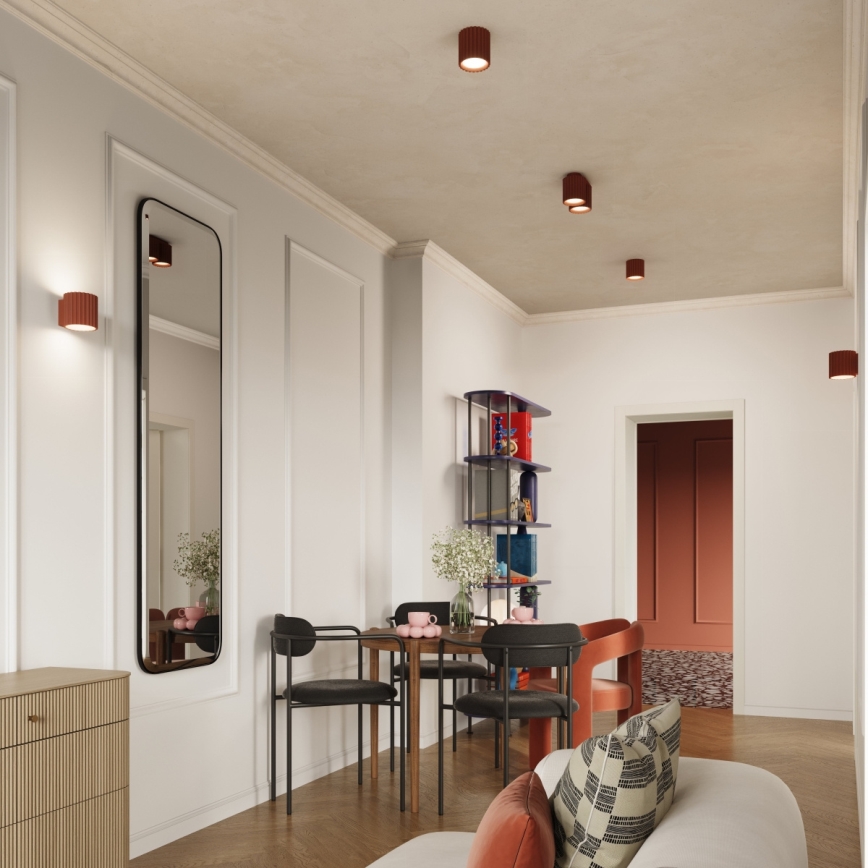 Spotleuchte AURA 2xGU10/10W/230V orange