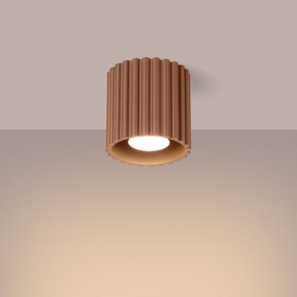Spotleuchte AURA 1xGU10/10W/230V Ø 10 cm braun