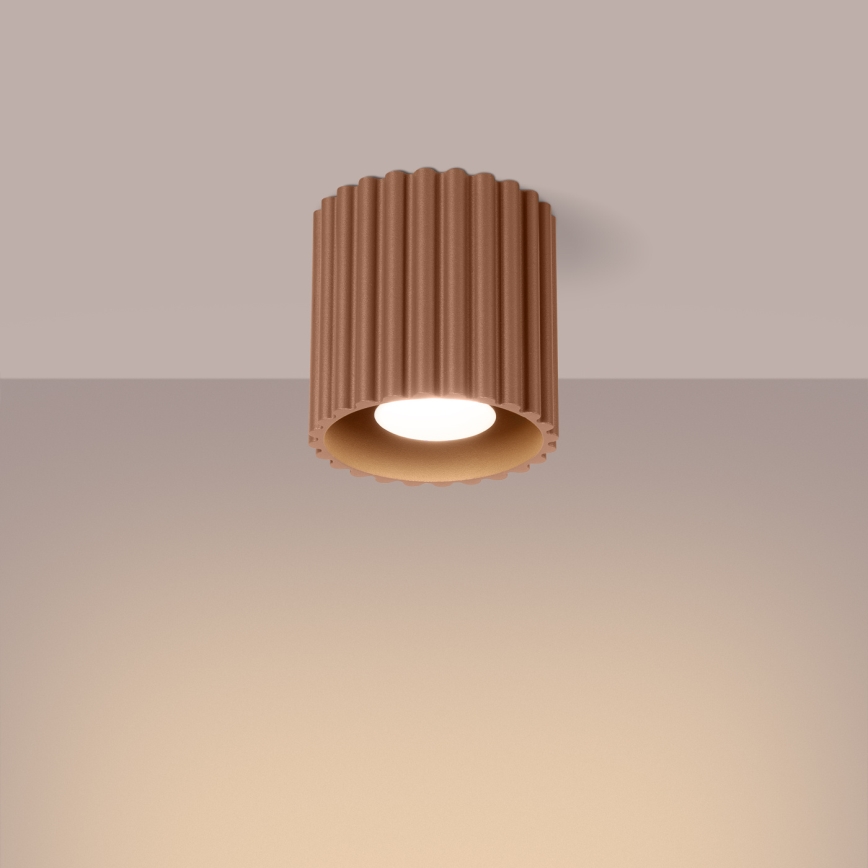 Spotleuchte AURA 1xGU10/10W/230V Ø 10 cm braun