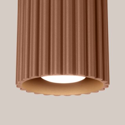 Spotleuchte AURA 1xGU10/10W/230V Ø 10 cm braun
