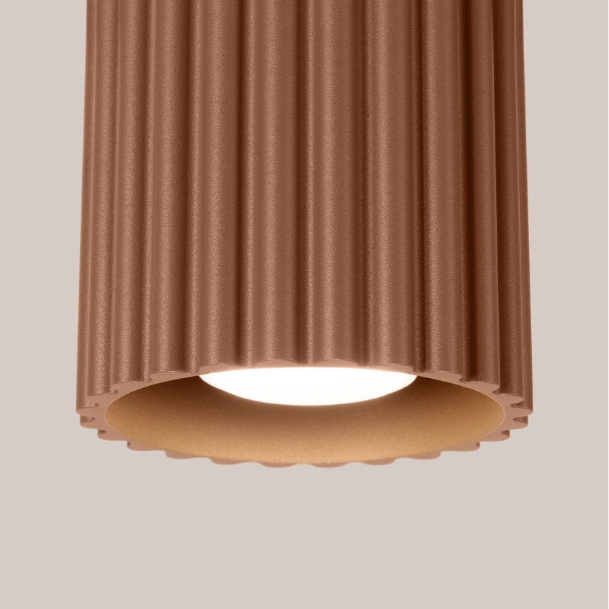 Spotleuchte AURA 1xGU10/10W/230V Ø 10 cm braun