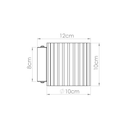 Wandleuchte AURA 1xG9/10W/230V braun