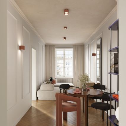 Spotleuchte AURA 2xGX53/10W/230V braun