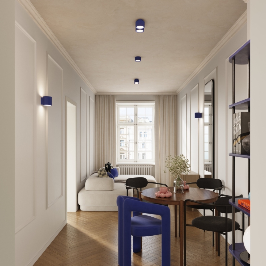 Deckenspot AURA 2xGX53/10W/230V blau