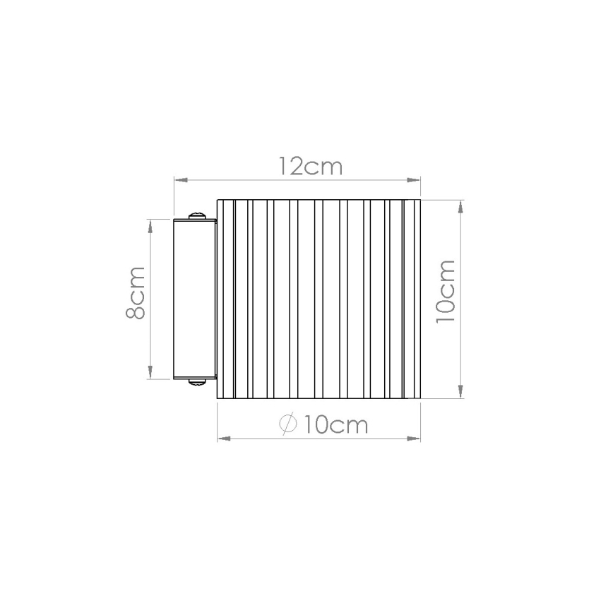 Wandleuchte AURA 1xG9/10W/230V taupe