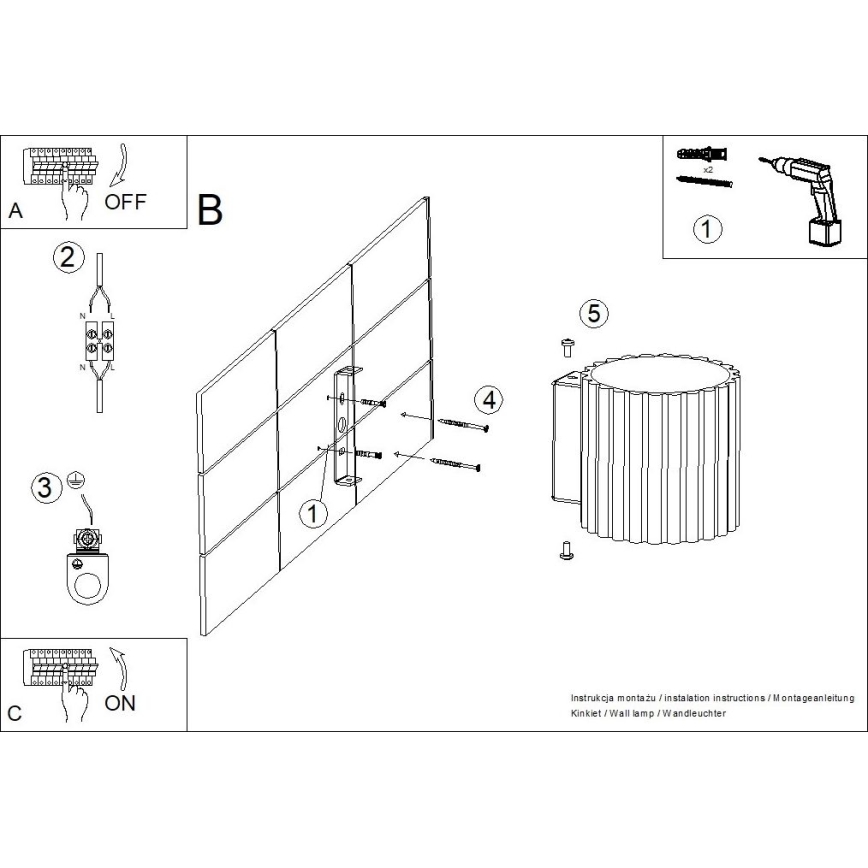 Wandleuchte AURA 1xG9/10W/230V taupe