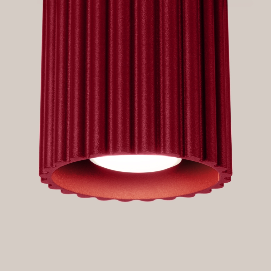 Einbaustrahler AURA 1x GU10/10W/230V Ø 10 cm rot