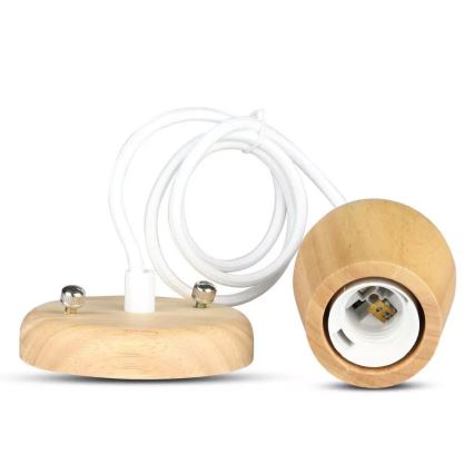 Speisekabel 1xE27/60W/230V weiß