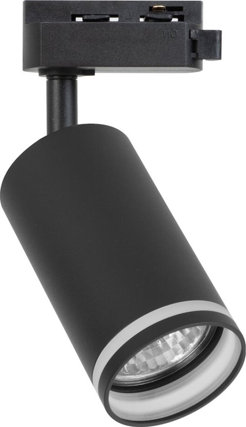 Spot für 1‑phasiges Schienensystem PIPE, 1xGU10/10W/230V, schwarz