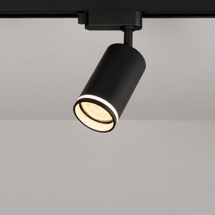 Spot für 1‑phasiges Schienensystem PIPE, 1xGU10/10W/230V, schwarz