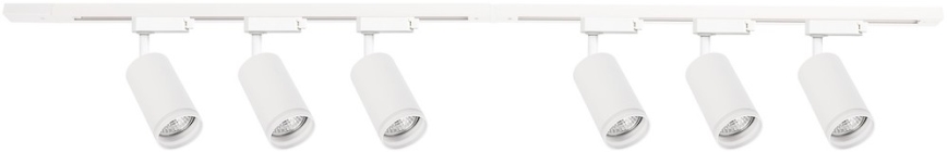 Spot für Schienensystem PIPE 6xGU10/10W/230V weiß