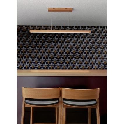 LED dimmbare Hängeleuchte an Kabel SMAL LED/18W/230V Eiche