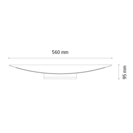 LED dimmbare Wandleuchte DUBAI LED/6,5W/230V Eiche