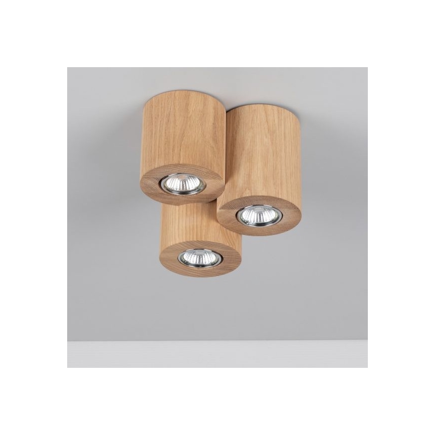 Deckenleuchte WOODDREAM 3xGU10/6W/230V Eiche