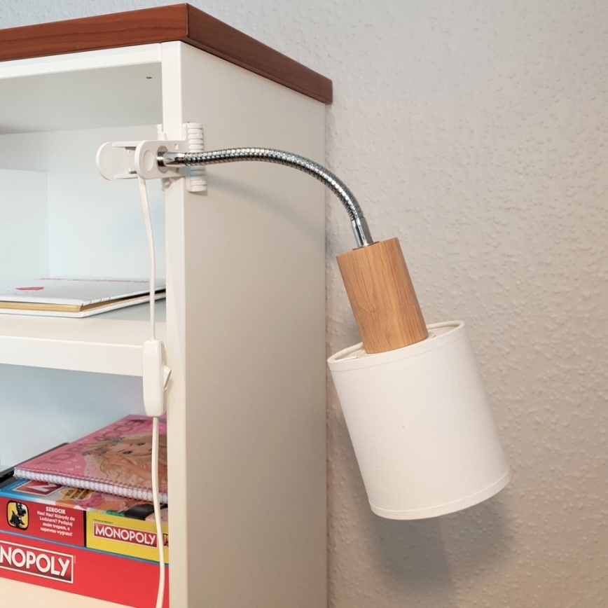 Klemmleuchte TREEHOUSE 1xE27/25W/230V Eiche