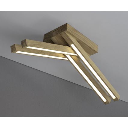 LED-Aufbauleuchte LINUS 4xLED/4,5W/230V matt Eiche