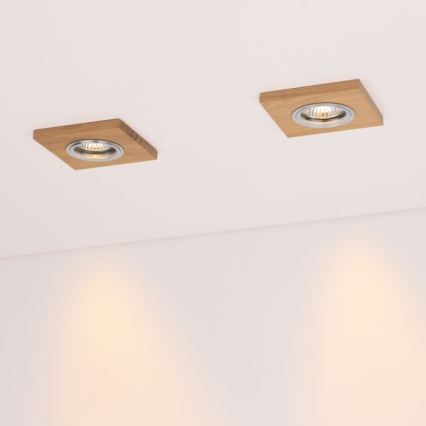 LED-Einbauleuchte VITAR 1xGU10/5W/230V CRI 90 Eiche