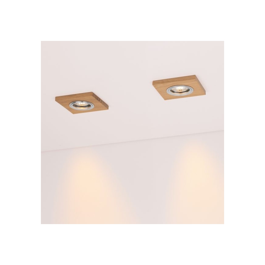 LED-Einbauleuchte VITAR 1xGU10/5W/230V CRI 90 Eiche