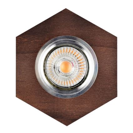 LED Einbauleuchte VITAR 1xGU10/5W/230V CRI 90 Buche