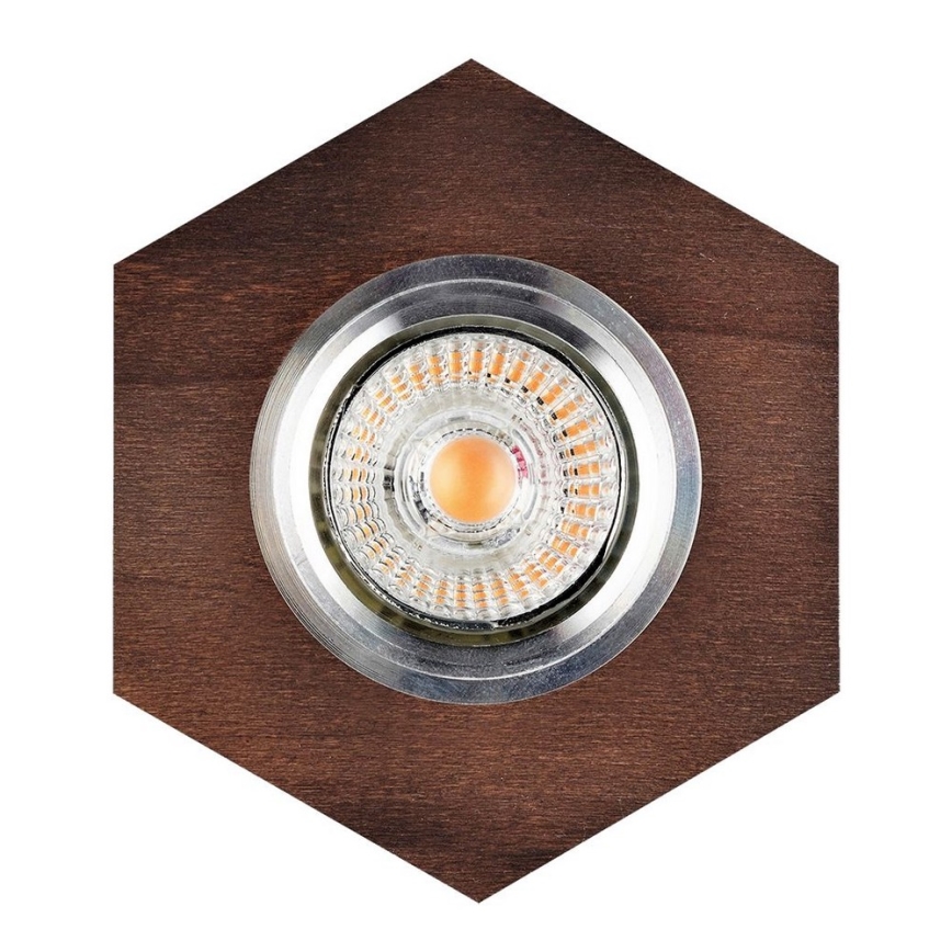 LED Einbauleuchte VITAR 1xGU10/5W/230V CRI 90 Buche